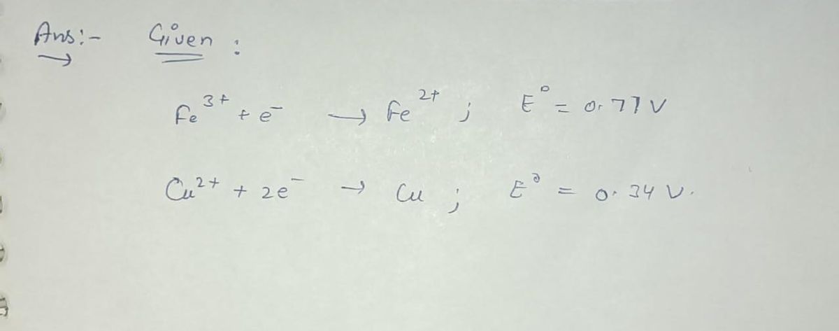 Chemistry homework question answer, step 1, image 1